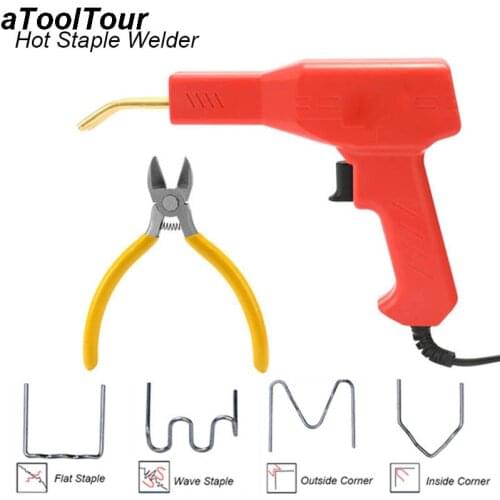 Welding Gun Plastic Welder Garage Tools Hot Staplers Machine Staple PVC Plastic Repairing Machine Car Bumper Repair Hot Stapler