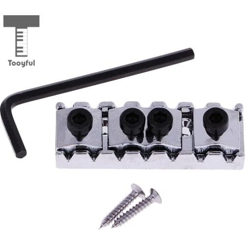 Tooyful Guitar Double Lock Locking Nut Bridge Set for 7 String Electric Guitar Parts Replacement