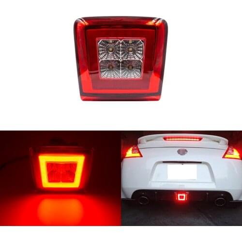 All-in-One Integrated 4th Led Rear Fog, Backup Reverse, Brake Light Assembly Kits For Nissan 370Z Z34 09-16 Juke Nismo 13