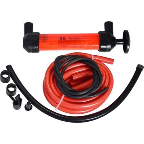 1SET Manual Oil Pump Hand Siphon Tube Car Hose Liquid Gas Transfer Sucker Suction Inflatable Pump