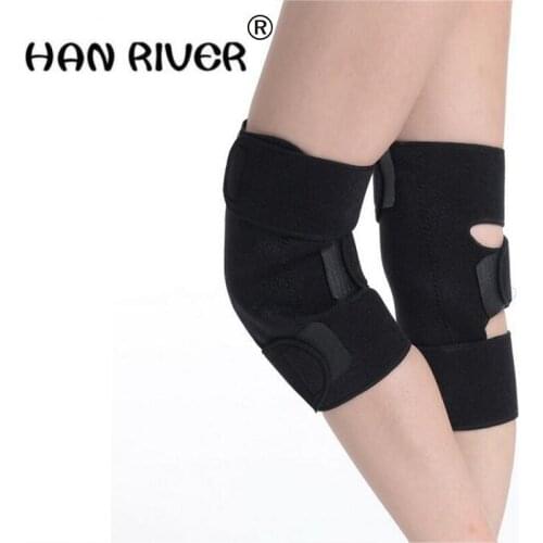 1 pair High Quality OK cloth fabric spontaneous hot knee protector Magnetic therapy far-infrared spontaneous hot knee protector