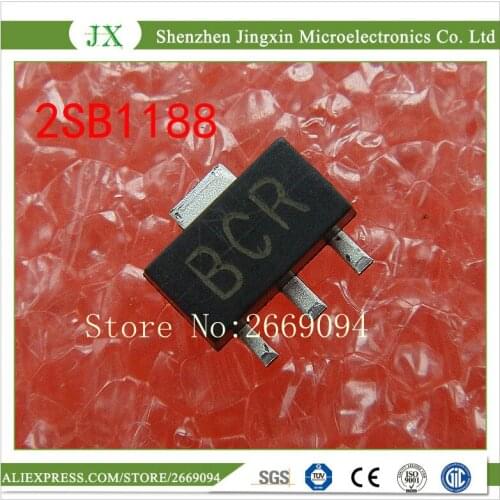 100pcs/lot 2SB1188 SOT-89 2A 32V PNP SMD transistor