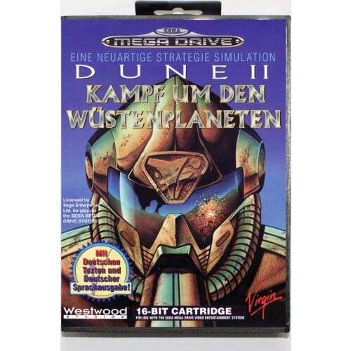 Dune 16 bit SEGA MD Game Card With Retail Box For Sega Mega Drive For Genesis