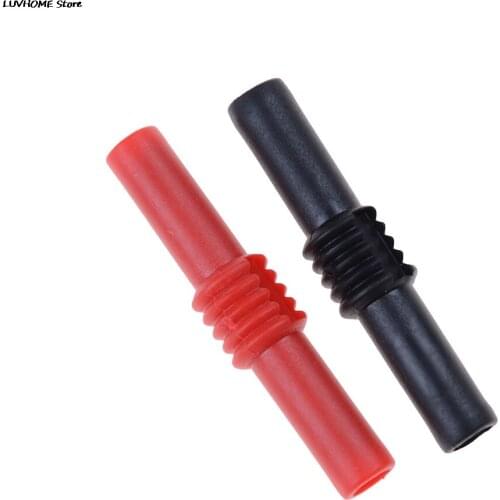 2pcs 4mm Banana Socket Female Adapter Extension Insulated Banana Plug Coupler