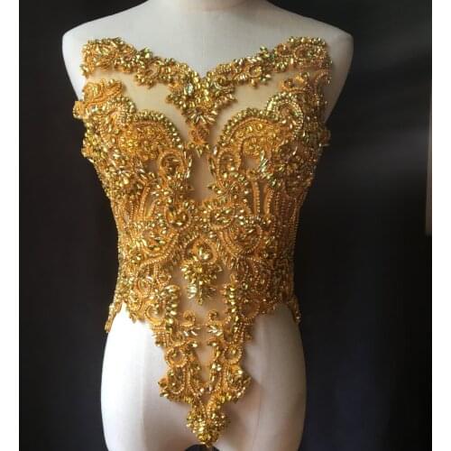 April 2021 stock Mia0051 # gold color hand made stone beads luxury front cutting accessory for wedding bridal /fashion designer