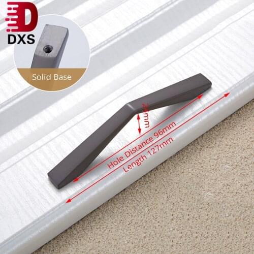 Zinc Alloy Gray Gold Cabinet Handles Drawer Knobs Kitchen Cupboard Door Pulls Fashion Furniture Handle Cabinet Hardware