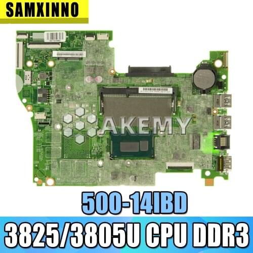 For Lenovo YOGA 500 -14IBD FLEX3-1470 YOGA500-14IBD Laptop motherboard 448.03N03.001M CPU 3825/3805U DDR3 100% test OK