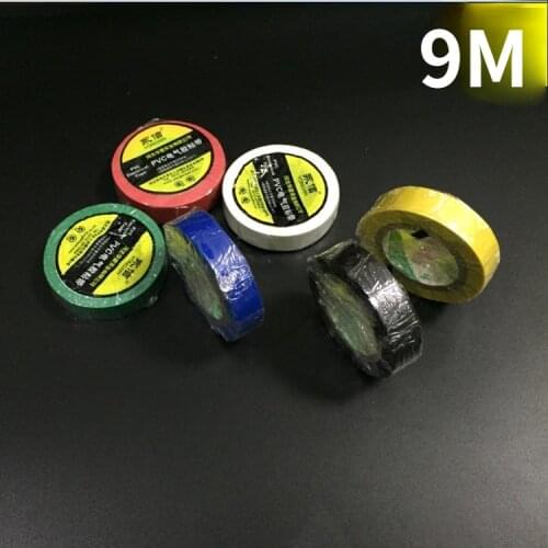 1PCS 9m electrical insulating tape Adhesive tape for electric wires and appliances Wire tape