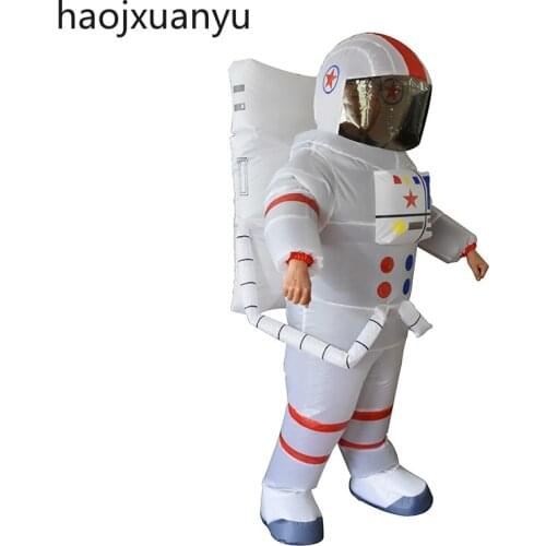 Adult New Astronaut Suit Inflatable Space Cosplay Costumes Protective Suit Cosplay Party Dress Halloween Costume for Adult