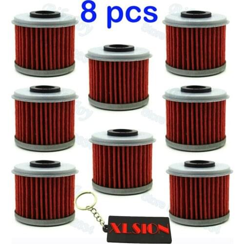 8 pcs/pack Red Oil Filter For HUSQVARNA TE310 TE250 TC250 TE310R TC250R TXC250 TXC250R TXC310 Dirt Bike