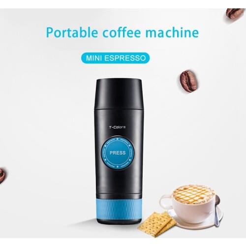 Mini Espresso portable coffee machine electric USB hot and cold extract coffee powder capsule 18BAR