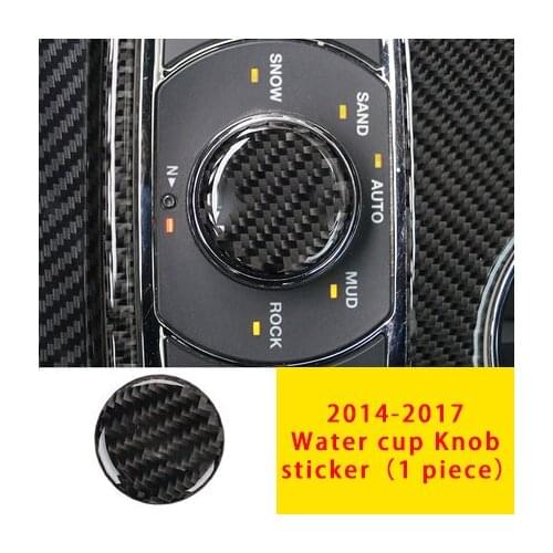 Knob Sticker For Jeep Grand Cherokee Carbon Fiber 1pc Water Cup 14-17