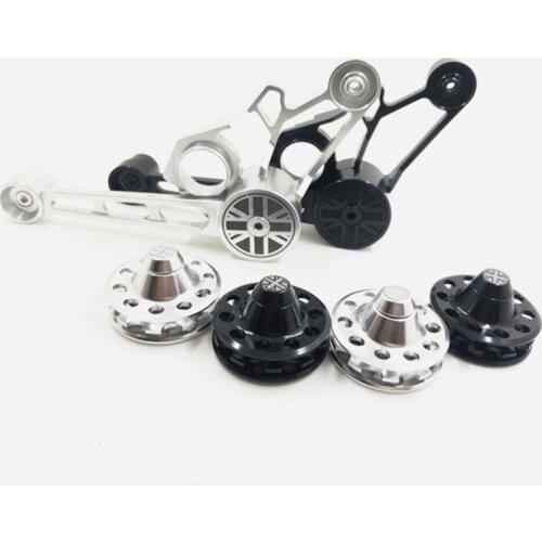 Folding bicycle chain tensioner for folding brompton bicycle guide wheel variable speed upgrade outer 3 4 5 speed inner 3 6speed