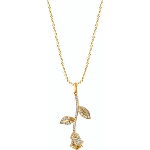 Flower & Leaf Shape Pendant Necklace Women Fashion Jewelry 41+5cm Chain Necklaces Euramerican Style Decorative Bijoux