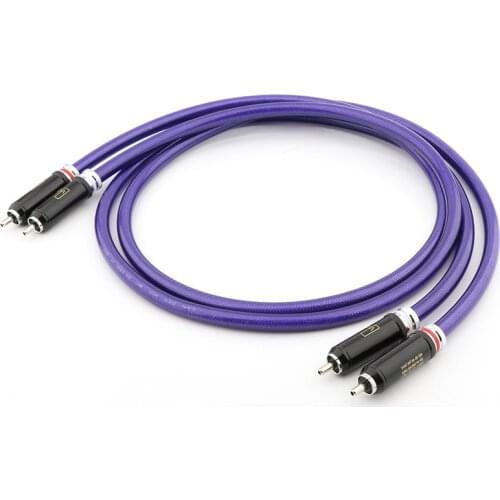 Pair VAN DEN HUL MC SILVER IT 65G RCA Plug DIY interconnect audio cable Custom Vinshle