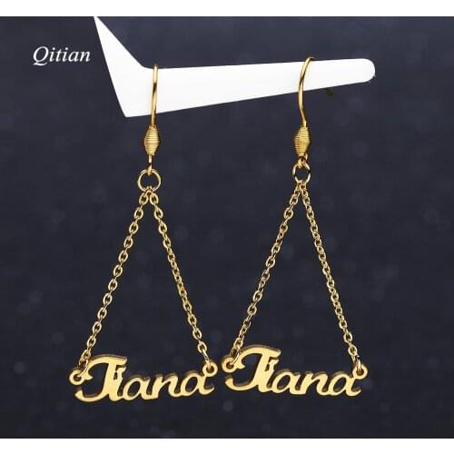 Висячие серьги Qitian China At AliExpress