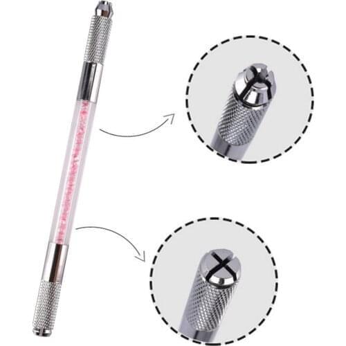 Microblading Pen For Permanent Makeup Micropigmentacion Dermografo Manual Pen Stainless Steel Makeup Eyebrow Microblanding Pen