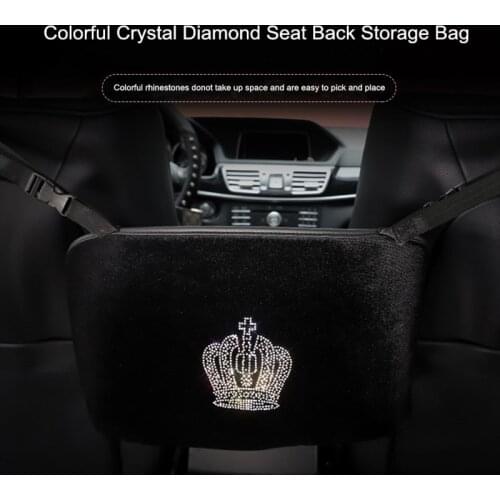 Car seat back storage crown car storage bag net pocket multifunctional chair bag storage bag universal