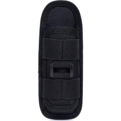 Tactical 360 Degrees Rotatable Flashlight Pouch Holster Torch Case For Belt Portable Torch Cover Holder Hunting