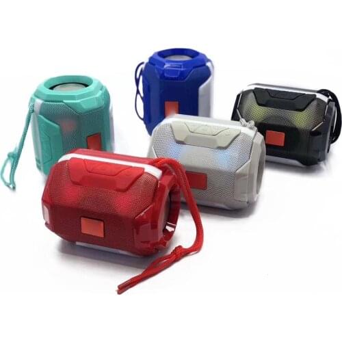 TG162 Outdoor Colorful Light Portable Wireless Bluetooth Speaker Outdoor Card Subwoofer Small Sound Speaker Stereo Bass