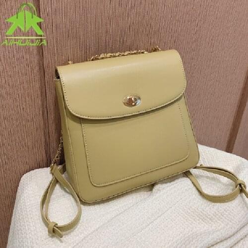 High Quality Multifunction Women Backpack Simplicity Fashion Chain Shoulder Bags Luxury Designer High Capacity Female Handbag