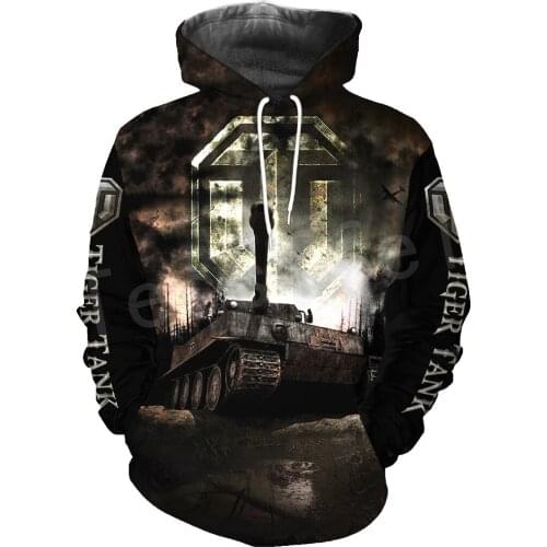 Tessffel Hot Games World of Tanks Animal Tank Funny NewFashion Tracksuit 3DPrint Zipper/Hoodies/Sweatshirt/Jacket/Men/Women T-4