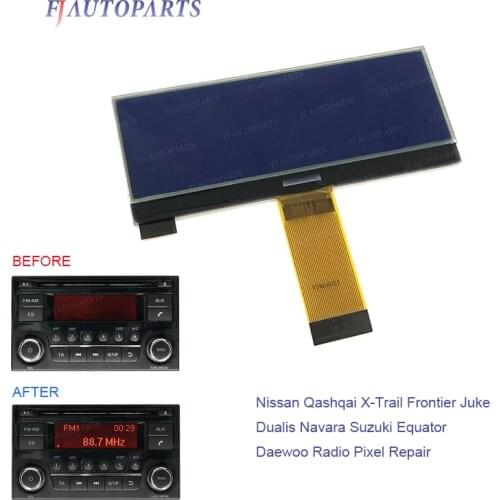 CD Player Radio Pixel Repair LCD Screen Display for Nissan Juke Qashqai X-Trail Frontier Note Dualis Navara Suzuki Equator