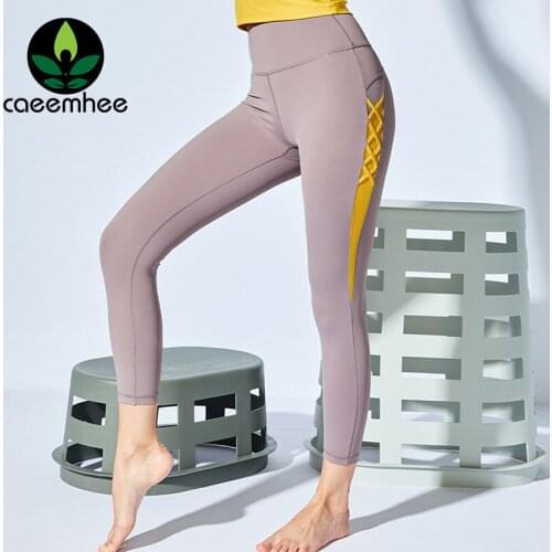 CAEEMHEE High Waist Yoga Pants Women Push Up Sport Leggings Stretch Buttery-soft Workout Athletic Gym Tights Activewear