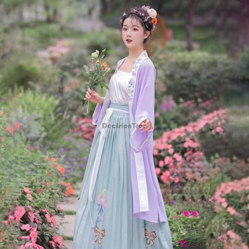2021 hanfu women chinese dance song dynasty costumes ancient hanfu chinese traditional dress stage fairy performance costume