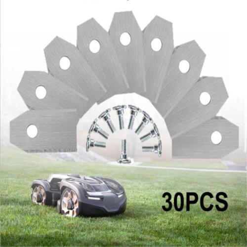 30pcs Lawn Mower Blades For Husqvarna 35*18*0.45mm Lawnmower Replacement Accessories