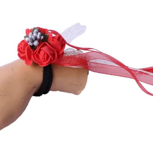 Bridesmaid Wristband Red Lateksli Wheel 12 Pcs wedding bride mariage хна henna
