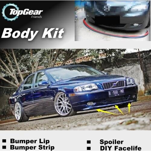 Bumper Lip Deflector Lips For Volvo S80 S80L Front Spoiler Skirt For TopGear Fans to Car Tuning View / Body Kit / Strip