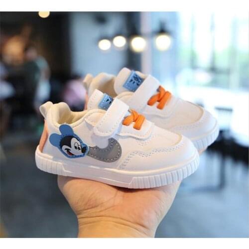 Cartoon girl Minnie breathable soft non-slip girls toddler shoes casual shoes mickey shoes leather shoes