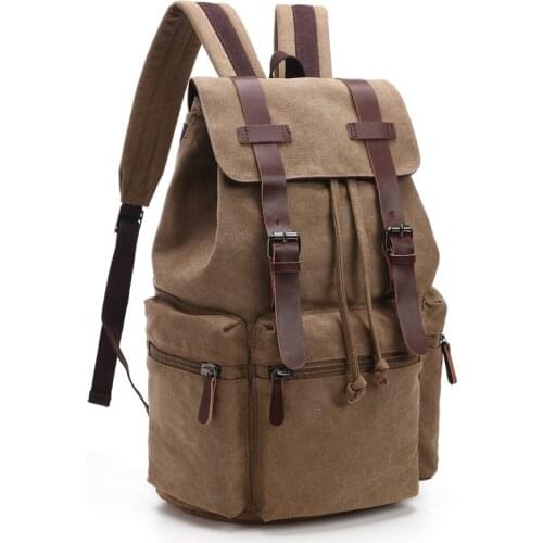 Canvas Unisex Retro Leisure Fashion Travel Sports Computer Backpack