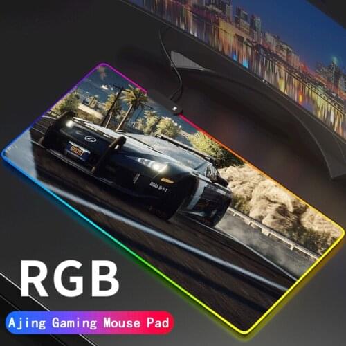 Need For Speed Gaming RGB Mouse Pad Gamer Computer Mousepad Backlit Mause Pad Large Mousepad for Desk Keyboard LED Mat