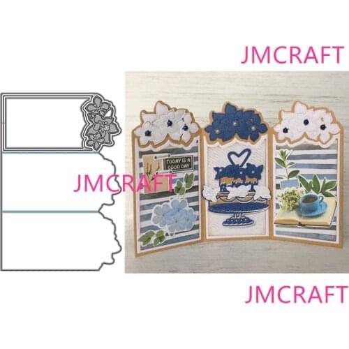 JMCRAFT 2021 New Lace Greeting Card #2 Metal Cutting Dies DIY Scrapbook Handmade Paper Craft Metal Steel Template Dies