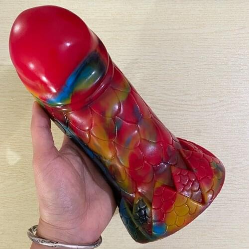 Colorful Huge Realistic Dildo Animal Penis Anal Massager Anal Expansion Big Butt Plugs Sex Toys for Man Women Stimulate G-spot