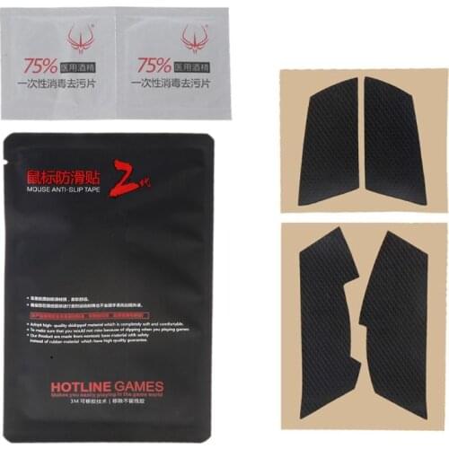 2021 New Original Hotline Games Mouse Skates Side Stickers Sweat Resistant Pads Anti-slip Tape for logitech G102 G304 GPRO Wired