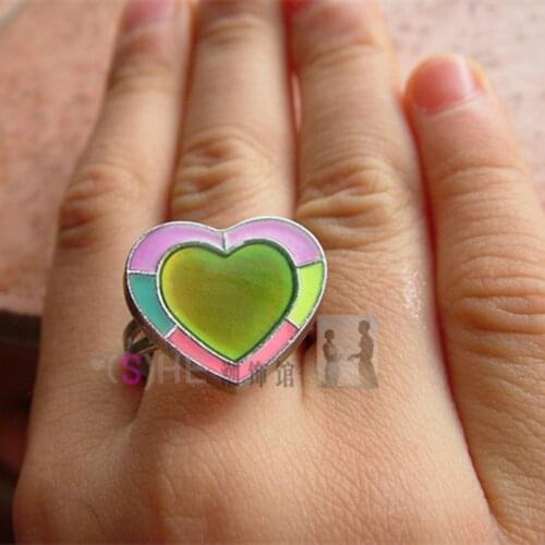 Adjustable ring Women Men Emotion Feeling Changing Color Mood Temperature Couple Ring Jewelry