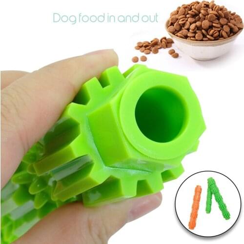 Durable Chew Stick Toys Soft Elastic Rubber Tooth Cleaning Toys Intellectual Training Toothbrush Chewers Toys Pet Molar Supplies