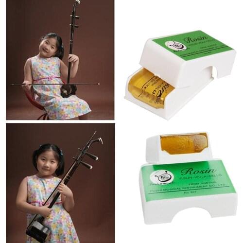 Transparent Yellow Rosin Resin Colophony Rectangle Cello Accessories Bowed Erhu Viola Violin String Box Violin Accessories