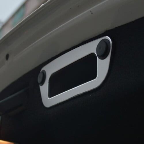 Car Trunk Handle Frame Sequins Decoration Sticker Trim For Mercedes Benz C Class W205 2015-17 GLC Tail Box Modified Decals