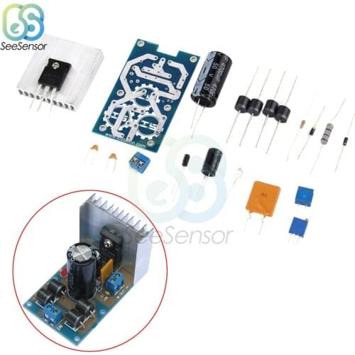 LT1083 7A Adjustable Power Supply Module Voltage Regulator with Self-recovery Fuses Heatsink DIY Kits