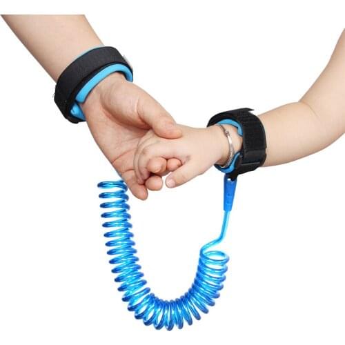 Adjustable Kids Safety Harness Child Wrist Leash Anti-lost Link Children Belt Walking Assistant Baby Walker Wristband 1.5-2.5M
