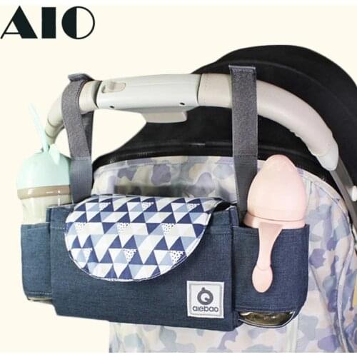 Baby Stroller Bag Organizer Expandable Nappy Diaper Bag with Shoulder Strap Carriage Buggy Pram Cart Basket Hook Stroller
