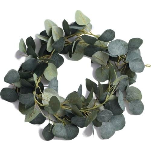 Wedding Decoration Artificial Plants Green Eucalyptus Vines Rattan Artificial Fake Plants Ivy Wreath Wall Decor Vertical Garden