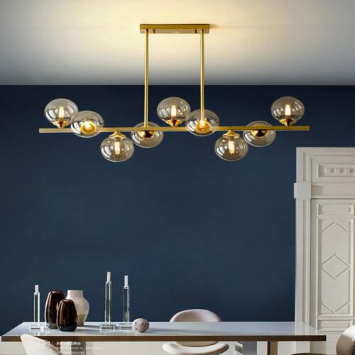 Modern Nordic Minimalist creativity copper LED Pendant Lights lustre Design hanging lamps Pendant Lamp for Living Room Bedroom