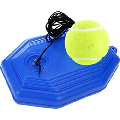 Tennis Training Ball Octagonal Base + Ball Elastic Rope Practice Self-Rebound Ball Trainer Tennis Training Aid Tool