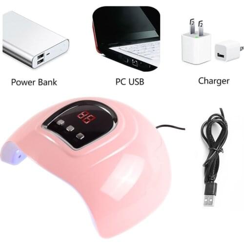 54w large space dual light source UV nail lamp sun nail lamp pink led phototherapy machine nail light therapy machine