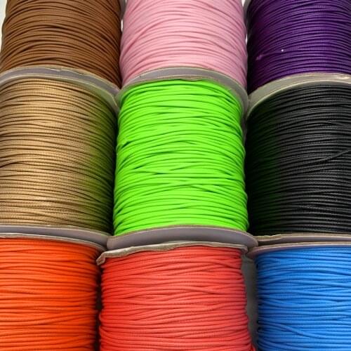 10Yards/lot 1.5mm Leather Line Waxed Cord Cotton Thread String Strap Necklace Rope For Jewelry Making DIY Bracelet Supplies